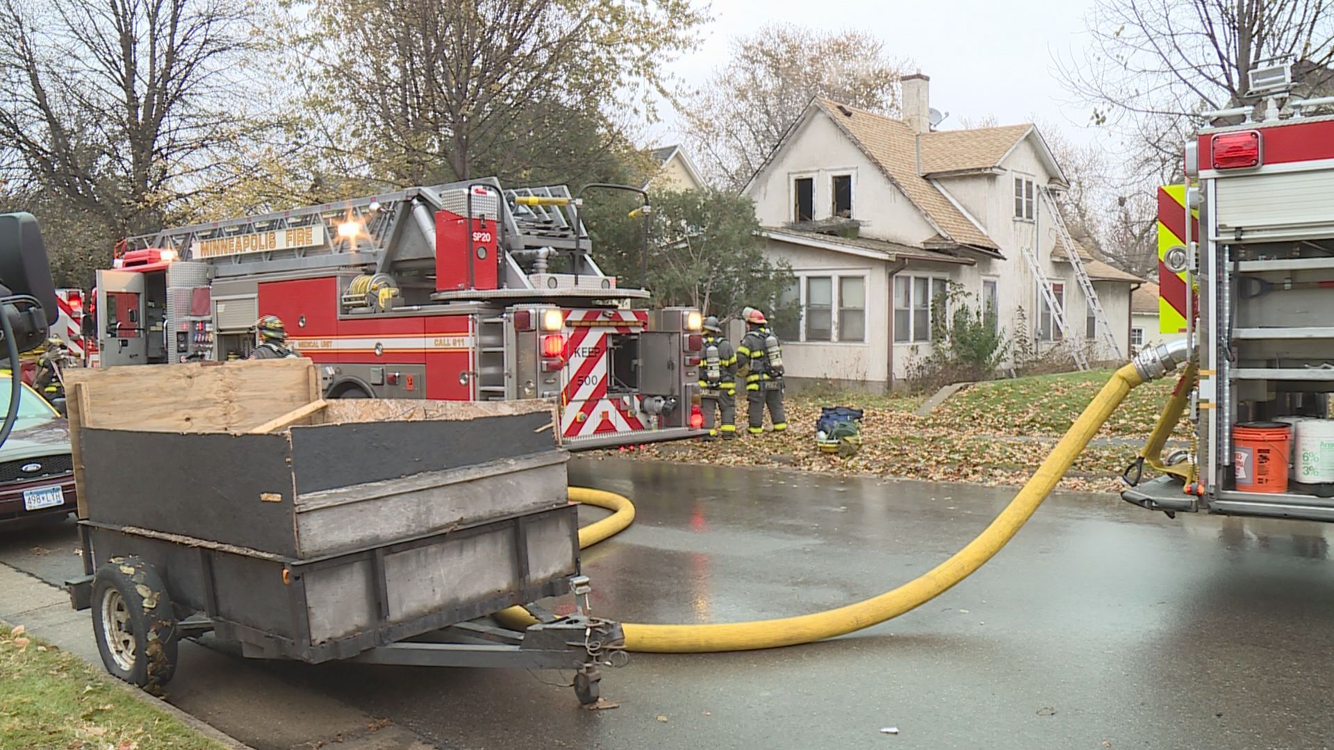 1 pulled from Mpls. house fire